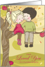 for Wife 25th Anniversary Boy and Girl Illustration card