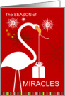 for Expecting Parents on Christmas Cute Stork card