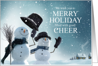 from Both of Us Two Snowmen Holiday Cheer card