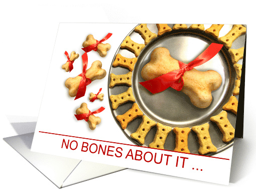 Animal Service Industry Holiday Dog Bones card (1581158)