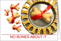 Animal Service Industry Holiday Dog Bones card