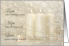 Faith Makes All Things Possible Christmas Candles card