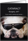 Cataract Surgery Get Well Funny Dog in Sunglasses card
