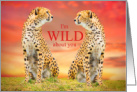 Wild About You Cheetahs Sweet Love and Romance card