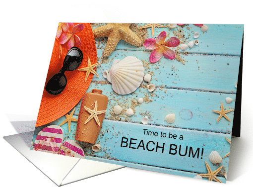 Bon Voyage Time to Be a Beach Bum card (1600412)