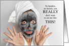 Charcoal Detox Facial Mask Funny Coronavirus COVID-19 card