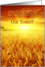 Shavuot Gut Yontiff Golden Wheat Field Exodus 34:22 card