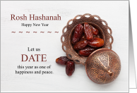 Rosh Hashanah Jewish New Year Dates card