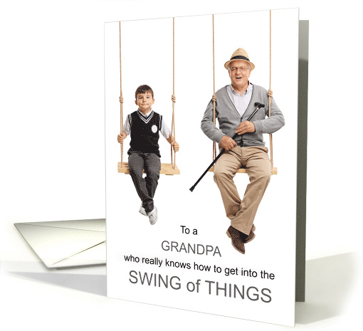 for Grandpa on Grandparents Day Swing of Things card (1627842)