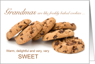 Grandma on Grandparents Day Fresh Baked Cookies card