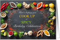 Cook Up a Spicy Birthday Chef Theme card