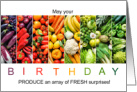 Garden Fresh Produce Birthday card