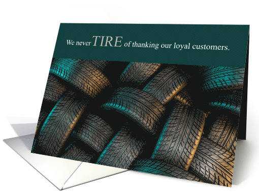 Business Thank You Automotive Tire Theme card (1634484)