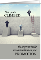 Promotion Congratulations Climbed the Corporate Ladder card