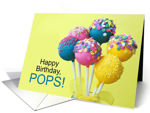 for Dad's Birthday Colorful Pops Word Play card (1673480)