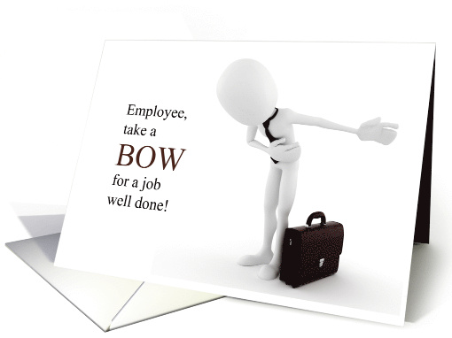 Employee Recognition Take a Bow card (1673488)