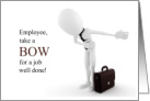 Employee Recognition Take a Bow card