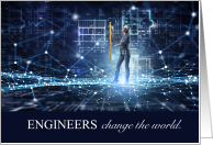 Engineering Graduate Congratulations Change the World card