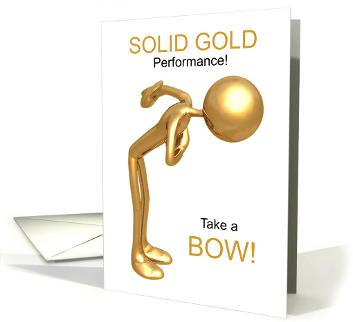 Congratulations Solid Gold Performance card (1685908)