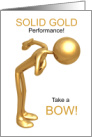 Congratulations Solid Gold Performance card