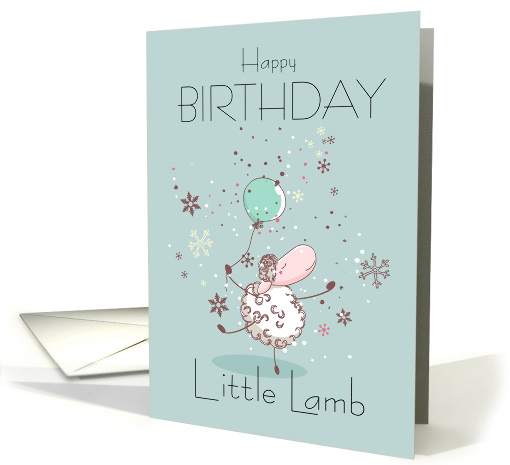 Little Birthday Lamb for Baby and Toddler Ages card (1686480)