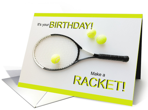 Tennis Lover's Funny Birthday card (1686694)