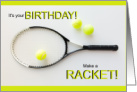 Tennis Lover’s Funny Birthday card