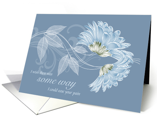 Heartfelt Sympathies for Stillborn Blue Botanical card (1687300)