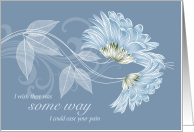 Heartfelt Sympathies for Stillborn Blue Botanical card