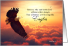 Christian Get Well Isaiah 40 Verse 31 Eagle card