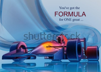 Birthday Formula One Racing Theme Concept Car