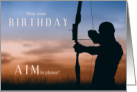 Male Archer Birthday Archery Theme card