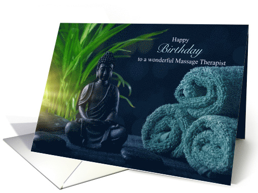 Massage Therapist Birthday Zen Themed card (1732728)