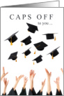 Caps Off to You Graduate General Graduation card