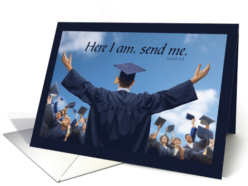 Religious Graduation Congratulations Bible Scripture card (1735590)