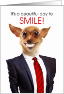 Funny Dental Themed Birthday with a BIG Smile card
