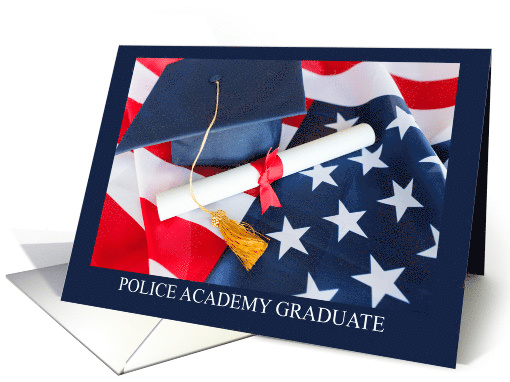 Police Academy Graduate Stars and Stripes card (1738684)