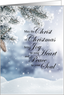 Religious Christmas Joy to your Heart card