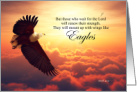 Christian Recovery Encouragement Bible Verse Eagle card