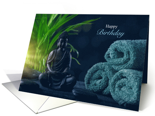 Zen Birthday Buddah Spa Theme card (1756180)