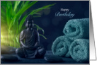 Zen Birthday Buddah Spa Theme card