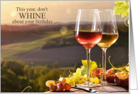 Funny Wine Lover Birthday Play on Words card