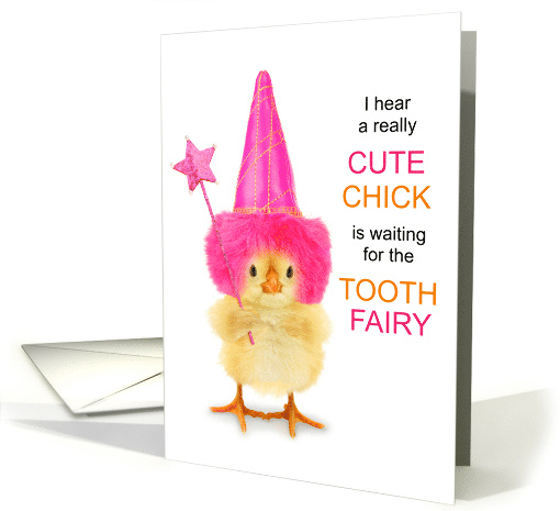 Tooth Fairy Cute Chick with a Wand Loss of a Tooth card (1774388)