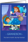 Grandson Tooth Fairy Loss of a Tooth Hooray card