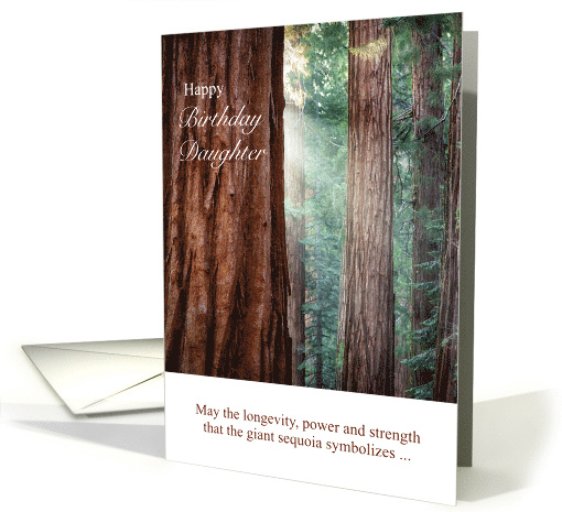 Daughter's Birthday Giant Sequoia Trees card (1844196)