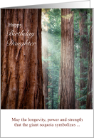 Daughter’s Birthday Giant Sequoia Trees card
