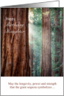 Daughter’s Birthday Giant Sequoia Trees card