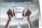 Sports Event Congratulations You’re a Champ Trophy card