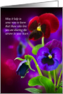 Sympathy Pansies Sharing the Sorrow card