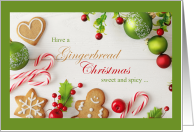 Gingerbread Christmas Sweet and Spicy card